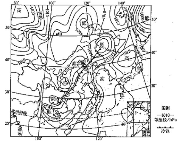 2019年上半年教师资格证考试《高中地理》题(图4) 2019年上半年教师资格证考试《高中地理》题(图4)