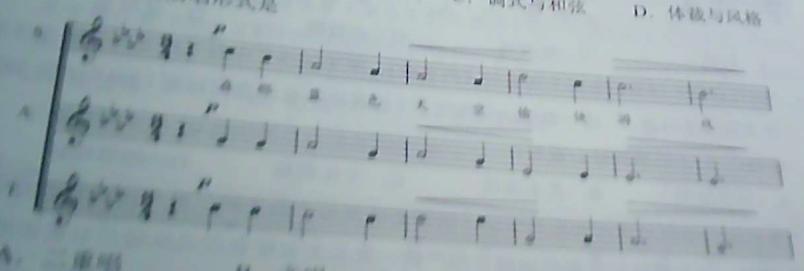 2021年上半年教师资格证考试《高中音乐》题(图19)